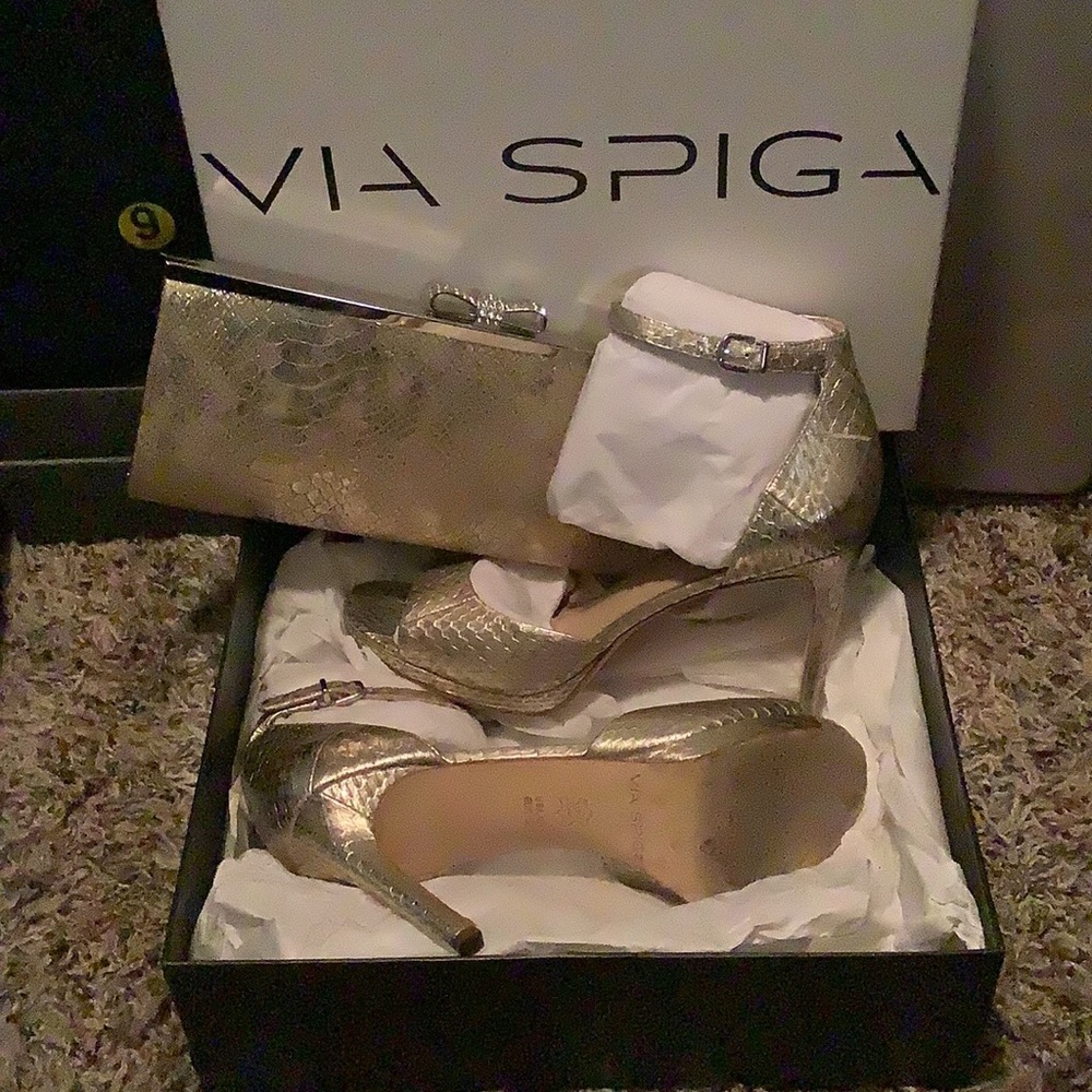 Gold animal print the bow Silver with rhinestones